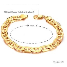 Brățară Placată Cu Aur De 18K Cu Font G Masculin Wide Varieties