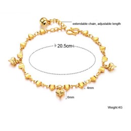 Brățară Placată Cu Aur De 18K, Cu Model Sweetheart, De Calitate Stabilă Pentru Femei