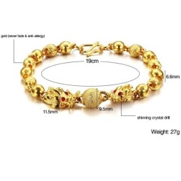 Brățară Placată Cu Aur De 18K, Cu Formă De Dragon, Calitate Și Cantitate Garantate