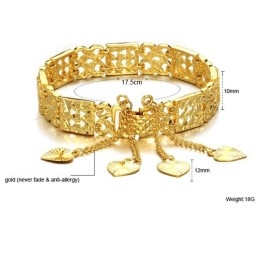 Brățară Placată Cu Aur De 18K, Durabilă În Utilizare, Pentru Femei