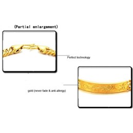 Brățară Placată Cu Aur De 18K Cu Model De Dragon Masculin, Completă În Specificații
