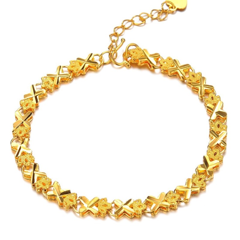 Brățară Elegantă Placată Cu Aur De 18K Pentru Femei, O Poveste Lungă Brățară Elegantă Placată Cu Aur De 18K Pentru Femei, O Poveste Lungă