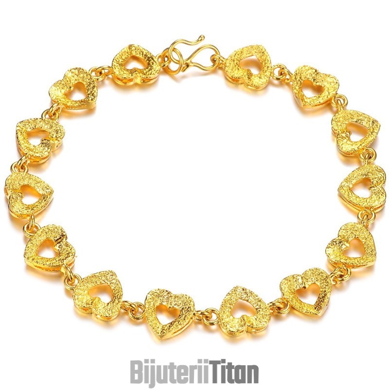 Brățară Placată Cu Aur De 18K, Model „Sweetheart”, De Renume Mondial Pentru Femei Brățară Placată Cu Aur De 18K, Model „Sweetheart”, De Renume Mondial Pentru Femei