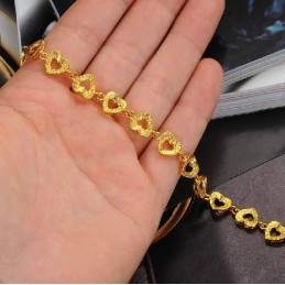 Brățară Placată Cu Aur De 18K, Model „Sweetheart”, De Renume Mondial Pentru Femei