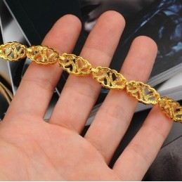 Brățară Placată Cu Aur De 18K Cu Design De Inimă Feminină, Cu O Reputație De Încredere