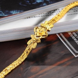 Brățară Placată Cu Aur De 18K, Cu Model Decorativ Rafinat Pentru Femei De Înaltă Calitate