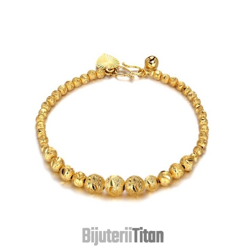 Brățară Placată Cu Aur De 18K, În Formă De Sferă, De Înaltă Calitate Pentru Femei Brățară Placată Cu Aur De 18K, În Formă De Sferă, De Înaltă Calitate Pentru Femei