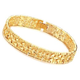 Brățară Placată Cu Aur De 18K, Model Masculin Cu Stea, De Renume Mondial
