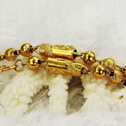 Colier Placat Cu Aur De 18K, Cu Model De Dragon Masculin De Înaltă Calitate