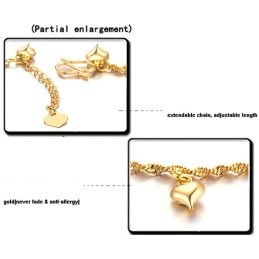 Brățară De Gleznă Placată Cu Aur De 18K Pentru Femei, De La Wide Varieties