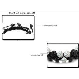 Brățară De Cristal În Formă De Sferă Pentru Femei, De Calitate Fiabilă