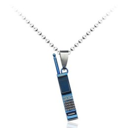Pandantiv Din Titan Pentru Telefon Mobil Albastru, Stil Nou Pentru Bărbați - Lanț Gratuit