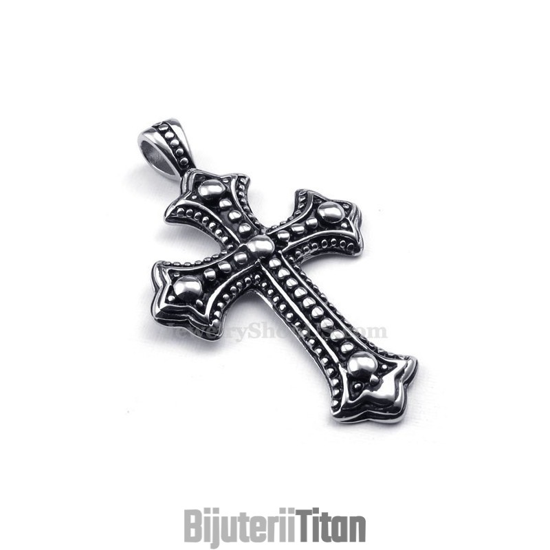 Colier Cu Pandantiv Cruce Din Titan (Lanț Gratuit) Colier Cu Pandantiv Cruce Din Titan (Lanț Gratuit)