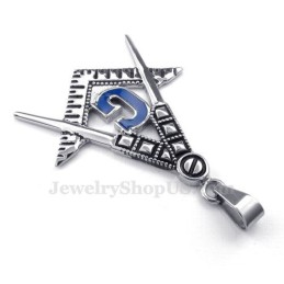 Colier Cu Pandantiv Masonic Din Titan (Lanț Gratuit)