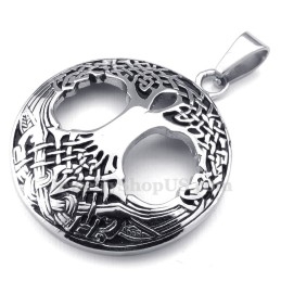 Colier Cu Pandantiv Din Titan, Arborele Vieții Celtic (Lanț Gratuit)