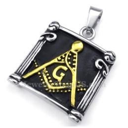 Colier Cu Pandantiv Masonic Din Titan (Lanț Gratuit)