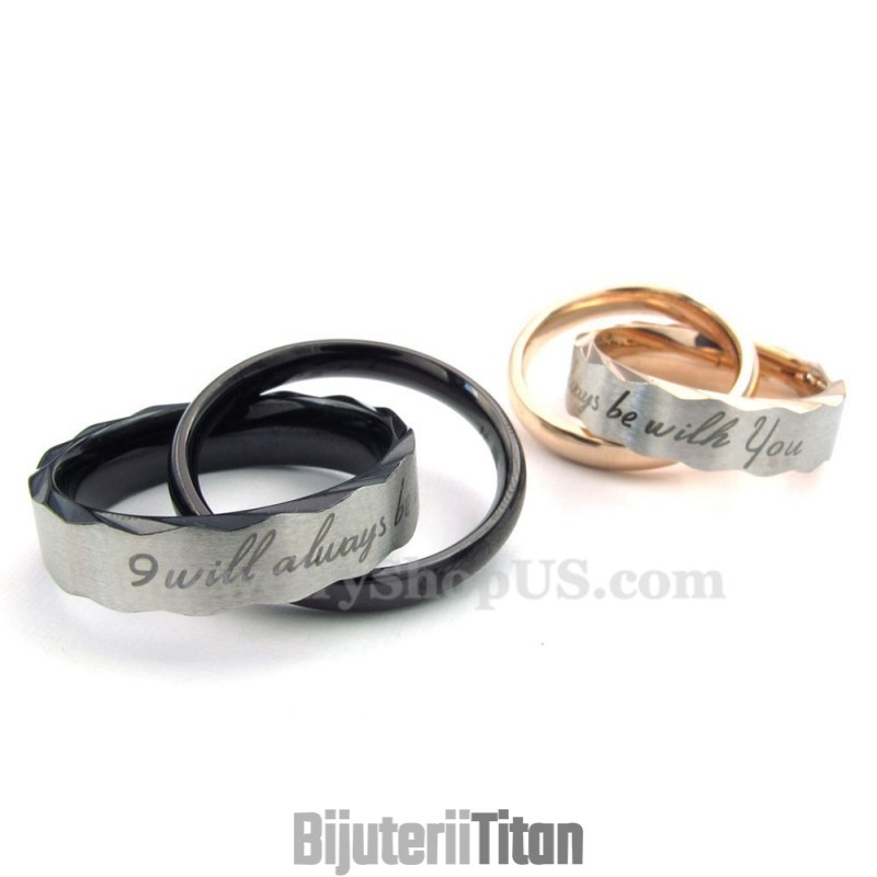 Colier Rafinat Din Titan Cu Pandantiv Cu Cercuri Interconectate Pentru Cupluri (Lanț Gratuit) (O Pereche)