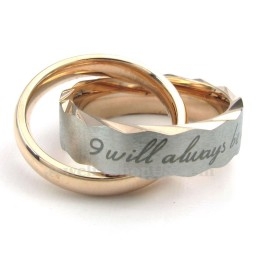 Colier Rafinat Din Titan Cu Pandantiv Cu Cercuri Interconectate Pentru Cupluri (Lanț Gratuit) (O Pereche)