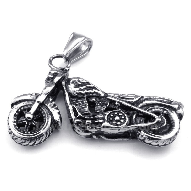 Colier Cu Pandantiv De Motocicletă Din Titan (Lanț Gratuit)
