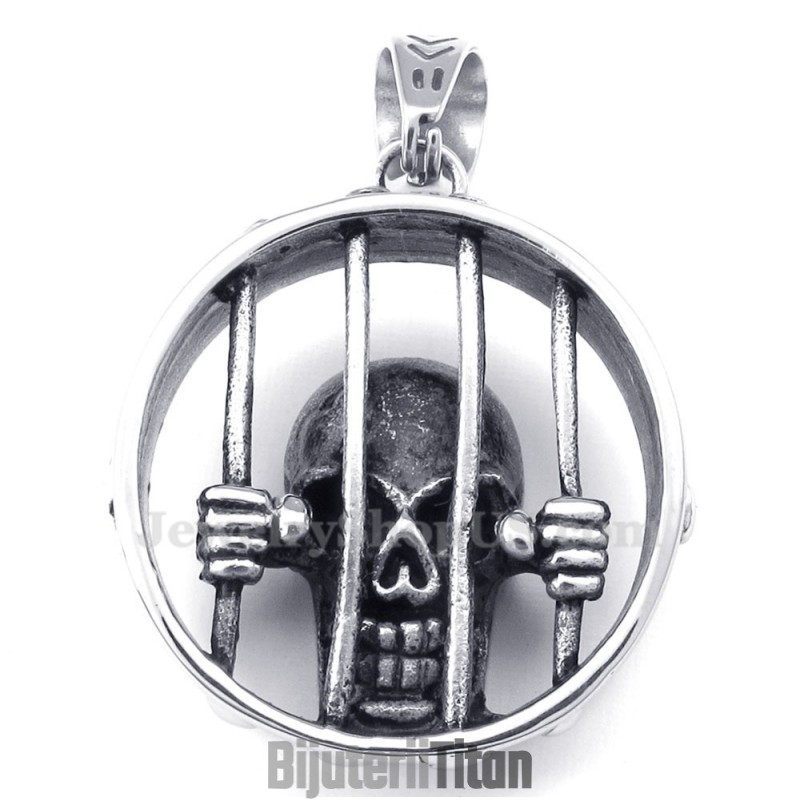 Colier Cu Pandantiv Din Titan Cu Craniu (Lanț Gratuit)