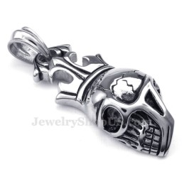 Colier Cu Pandantiv Din Titan Cu Coroană Imperială (Lanț Gratuit)