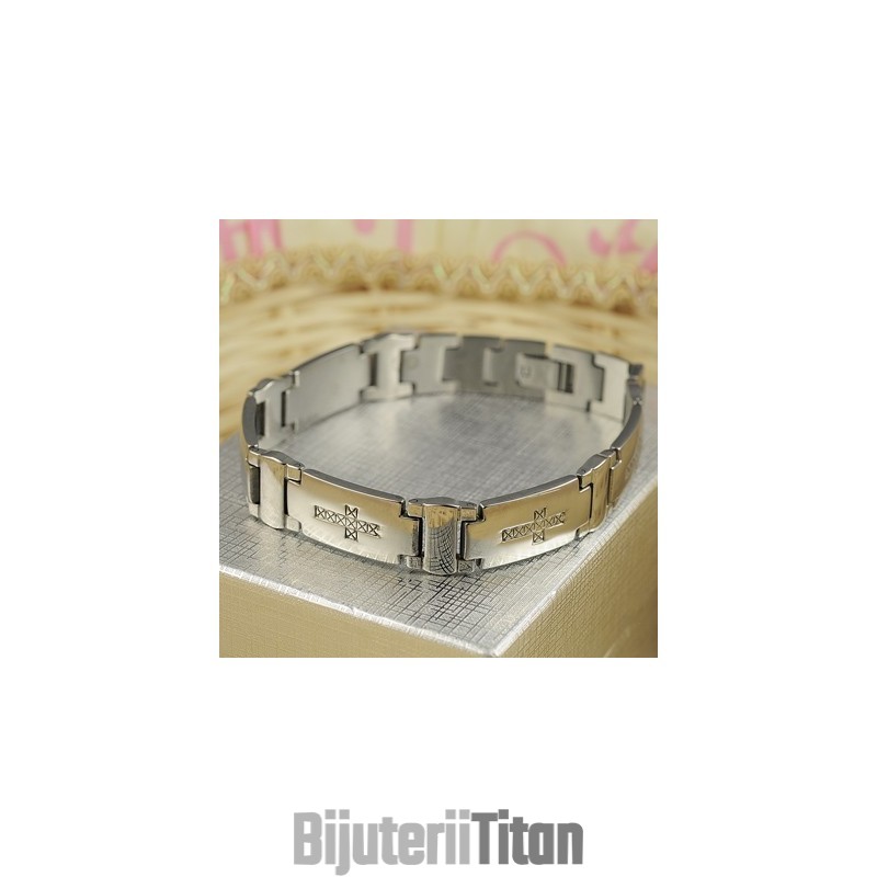 Brățări Bărbătești Din Titan Cu Cruce Brățări Bărbătești Din Titan Cu Cruce