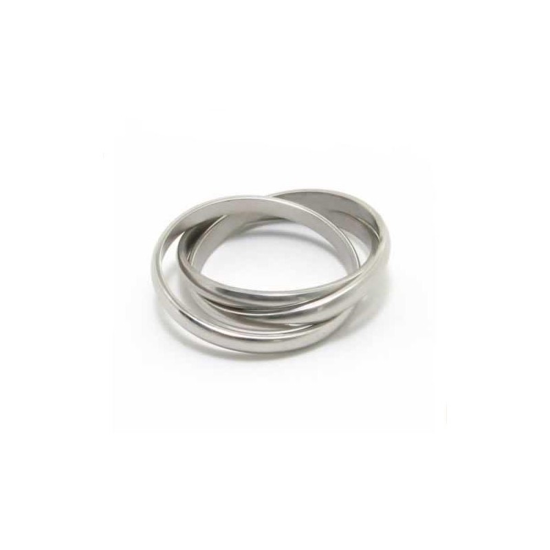 Inel Din Titan Cu Trei Cercuri De 8 Mm Inel Din Titan Cu Trei Cercuri De 8 Mm