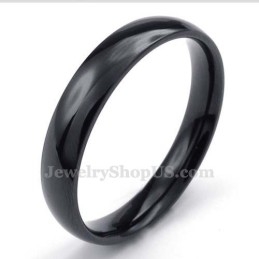 Inel Neted Din Titan Negru De 4 Mm