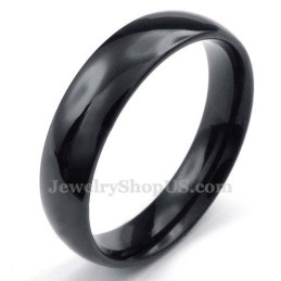 Inel Neted Din Titan Negru De 5 Mm