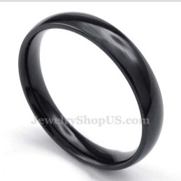 Inel Neted Din Titan Negru De 5 Mm