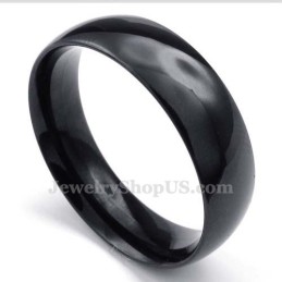 Inel Neted Din Titan Negru De 6 Mm