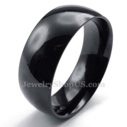 Inel Neted Din Titan Negru De 8 Mm