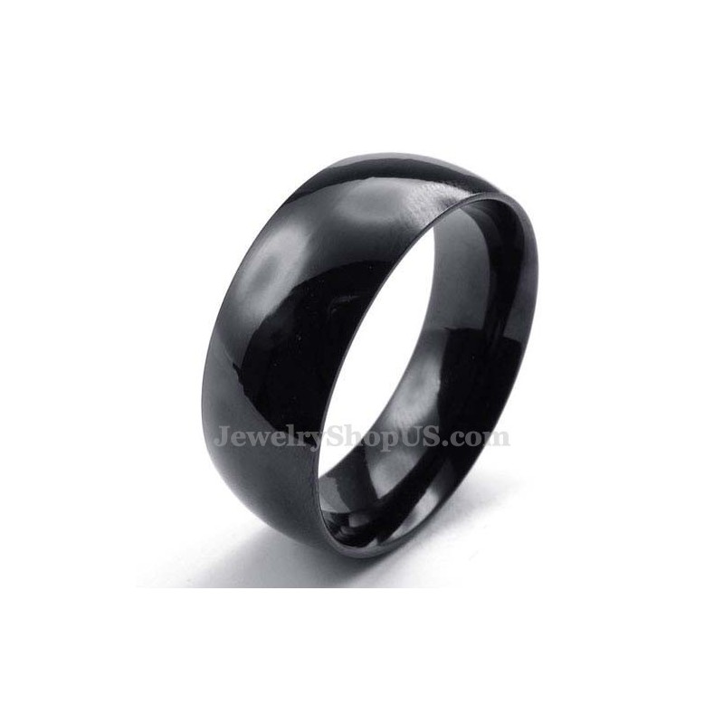 Inel Neted Din Titan Negru De 8 Mm Inel Neted Din Titan Negru De 8 Mm