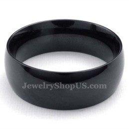 Inel Neted Din Titan Negru De 8 Mm