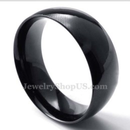 Inel Neted Din Titan Negru De 8 Mm