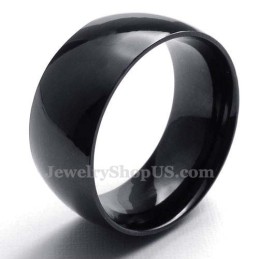 Inel Neted Din Titan Negru De 10 Mm