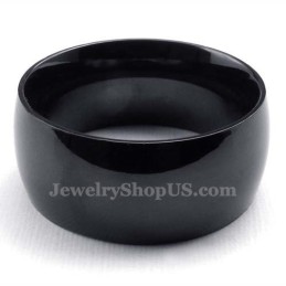 Inel Neted Din Titan Negru De 10 Mm