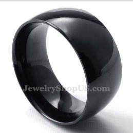 Inel Neted Din Titan Negru De 10 Mm