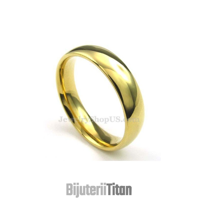Inel Rotund Din Titan Auriu De 5 Mm Inel Rotund Din Titan Auriu De 5 Mm