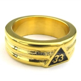 Inel Masonic Din Titan, Aur