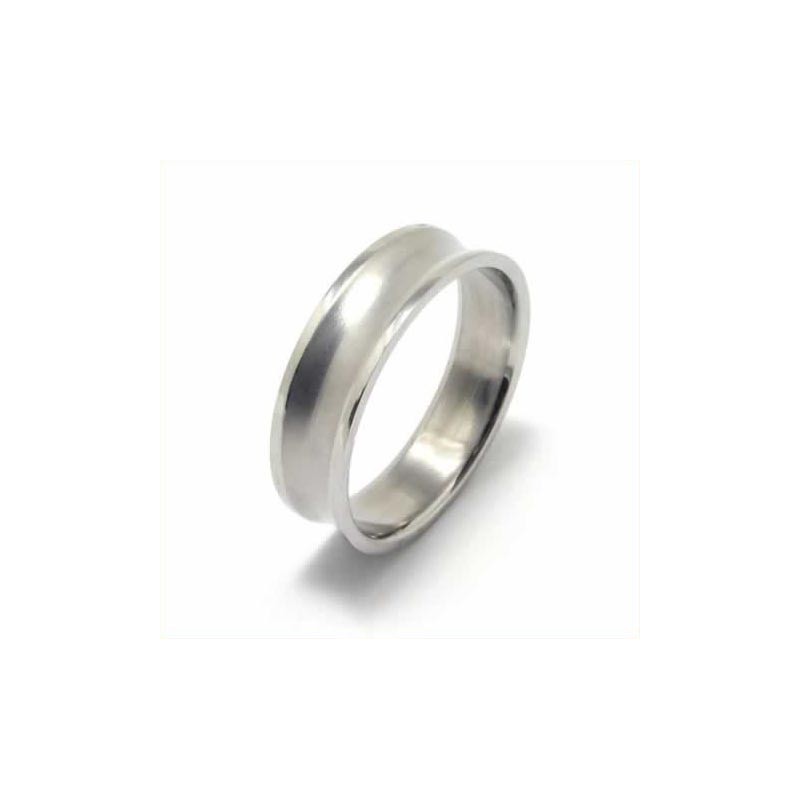 Inel De Titan Concav De 6 Mm