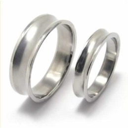 Inel De Titan Concav De 6 Mm