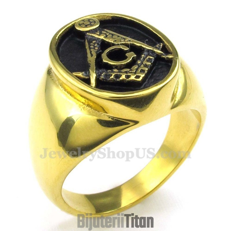 Inel Masonic Din Titan, Aur Inel Masonic Din Titan, Aur