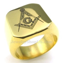 Inel Masonic Din Titan, Aur