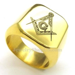 Inel Masonic Din Titan, Aur