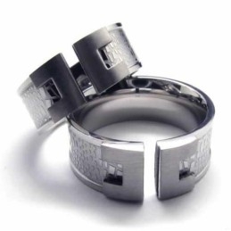 Inel De Titan De Designer Pentru Bărbați De 8 Mm
