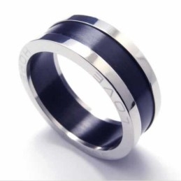 Inel Din Titan Negru Love 8 Mm