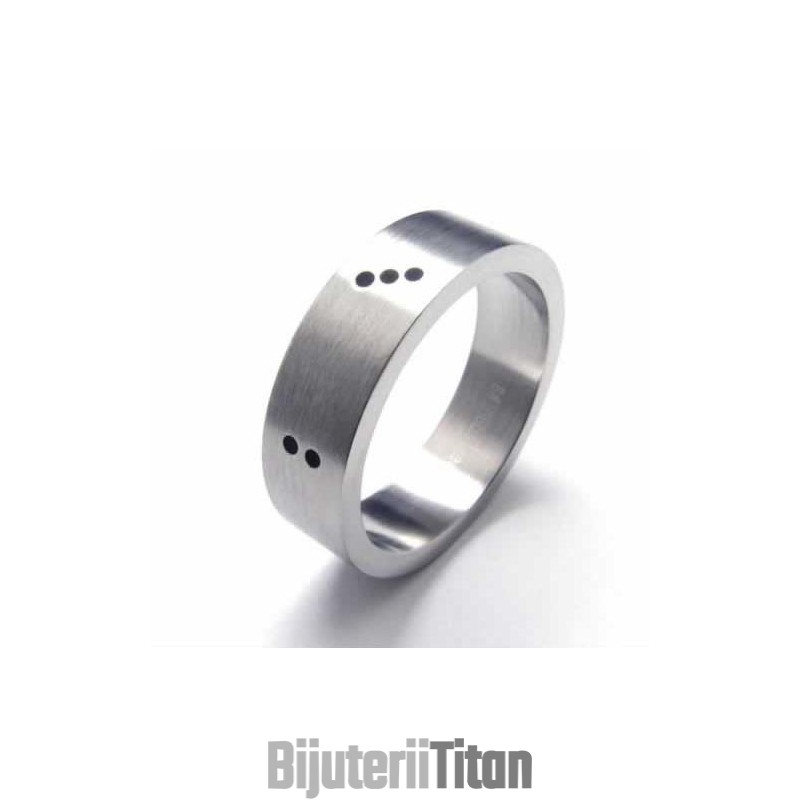 Inel De Titan Dice Pentru Bărbați, 6 Mm Inel De Titan Dice Pentru Bărbați, 6 Mm