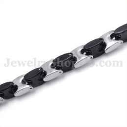 Lanț De Colier Superb Din Titan Pentru Bărbați, Negru