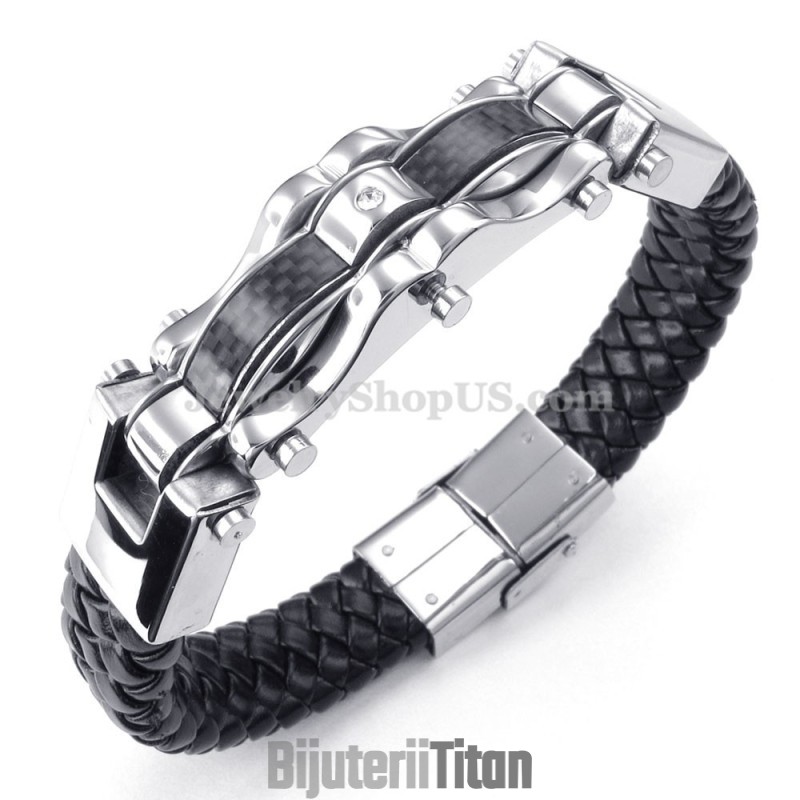 Brățări Rafinate Din Titan, Auriu Și Negru, Pentru Bărbați Brățări Rafinate Din Titan, Auriu Și Negru, Pentru Bărbați